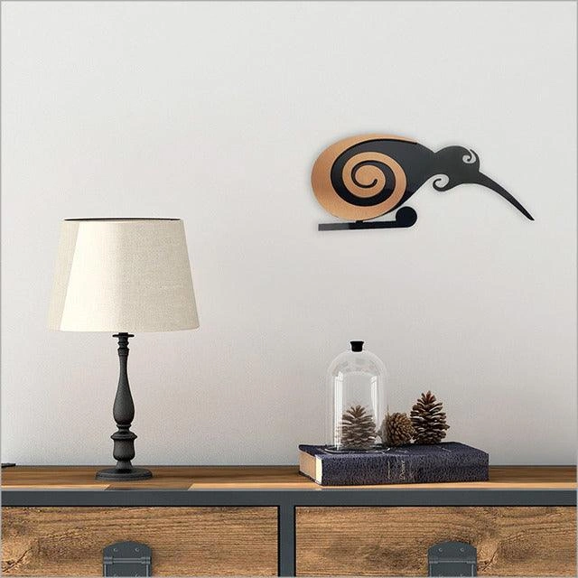 Koru Kiwi Art: Two-Tone Wonder! Fly Home to New Zealand's Iconic Bird!